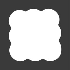 黒い背景に白いポップな形 -  シンプルでおしゃれな背景やフレーム･バナーのイラスト素材