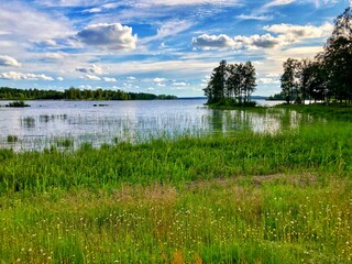 lake and nature in south sweden