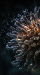 Close-up of a cluster of  fungal growths