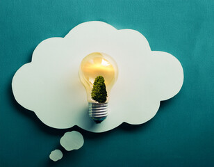nvironmental concept of alternative sustainable energy for an eco-friendly planet.
