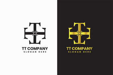 Fototapeta premium t alphabet logo