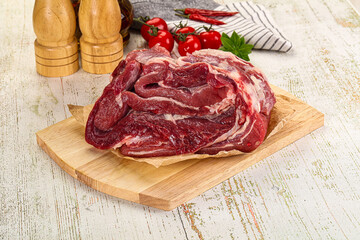 Raw beef meat for cooking