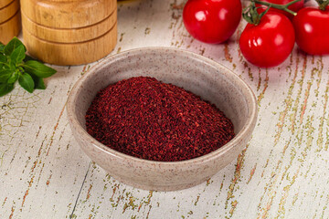 Natural organic Sumah powder for culinary