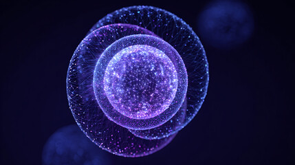 Stunning interconnected network spheres for dynamic data visualization and futuristic technology concepts, perfect for illustrating global connections and innovation