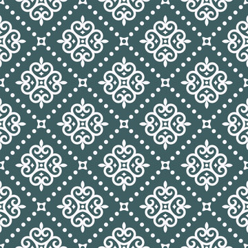 Abstract geometric seamless floral pattern. Graphic modern stylish texture.