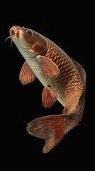 Fototapeta premium robust carp with bronze scales