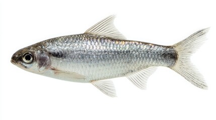 Fototapeta premium elegant mullet fish with silver gray body