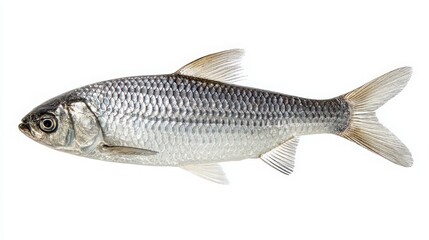 Fototapeta premium elegant mullet fish with silver gray body