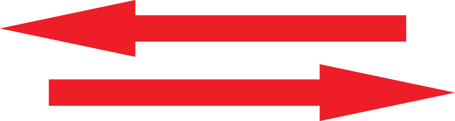 Red Arrow icons set. Cursor. Modern simple arrows. Arrow collection. Simple arrow, big set Vector illustration.