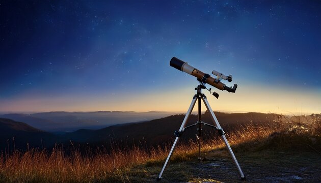 high quality telescope on a tripod for stargazing
