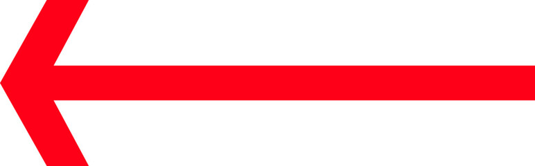 Left Red Arrow icon. Cursor. Modern simple arrows. Arrow icons set. Arrow collection. Simple arrow, big set Vector illustration.