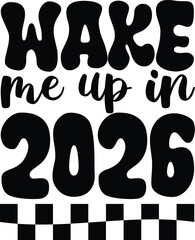 Happy new year typography t-shirt design