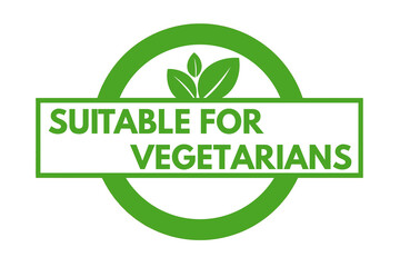 Stamp suitable for vegetarian