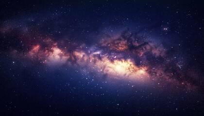 Capturing The Majestic Milky Way Galaxy: Stunning Views Of Stars, Nebulae, And Stardust In Night Sky Panoramic Astrophotography.