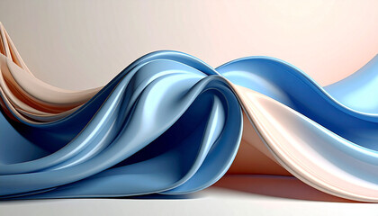 Pastel fluid swirls elegantly in organic composition, creating sophisticated and dreamy magazine cover shot