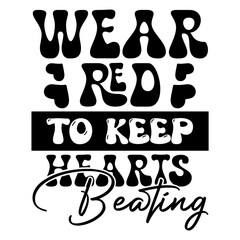 Heart Disease Awareness svg design