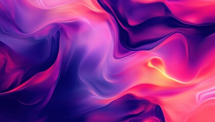 Obraz premium Modern Abstract Liquid Gradient Mesh Effect For Bright Blended Fluid Mix: Ideal Template For Web Covers, Ads, Posters, Brochures, And Flyers. Vibrant Image.