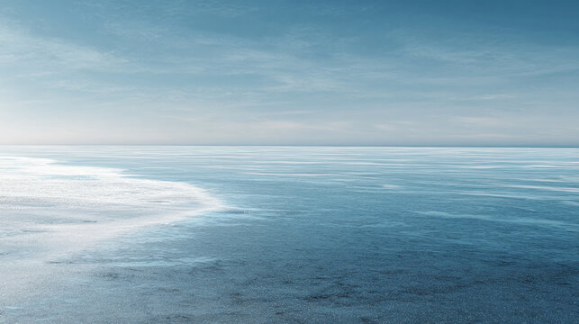 background of frozen sea and ice surface with space