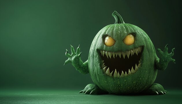 Green Monster Halloween Effect: Transform Into A Scary Halloween Creature With This Spooky Monster Effect Perfect For A Halloween Costume.