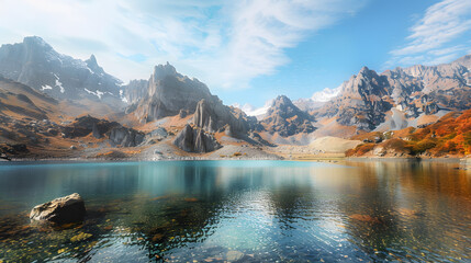 The Changbaishan Tianchi: A Majestic Volcanic Crater Lake on the China-North Korea Border in Jilin, China—Boasting Crystal-Clear Blue Water, Surrounded by Snow-Capped Peaks & Coniferous Forests, Ideal