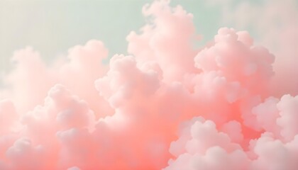 Pink smoke in a light green background, soft pastel colors, dreamy and ethereal atmosphere, abstract composition, smooth texture, delicate and calming effect.