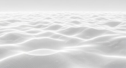 Obraz premium Abstract white soft textured background gentle ripples subtle surface flowing gentle waves