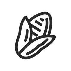 Fruit and vegetable line icons