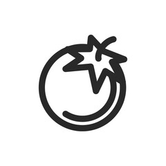 Fruit and vegetable line icons