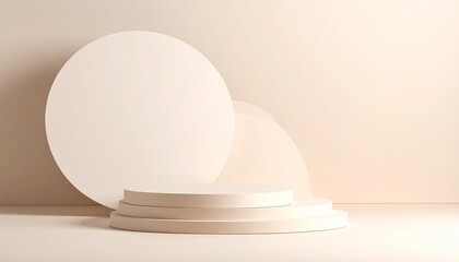 abstract background with white circles