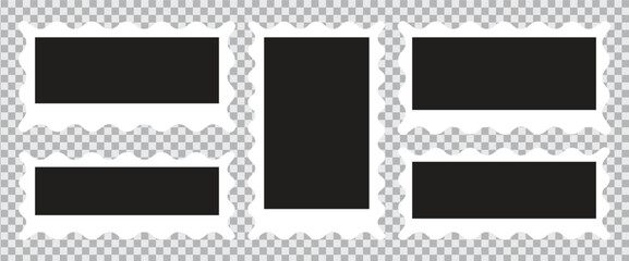 Photo frame with zigzag. Wavy jagged edge frames. Wiggly photo frame borders. Wiggly photo frame borders.