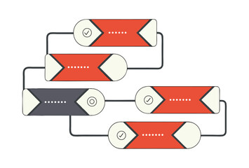 5 step infographic Diagram