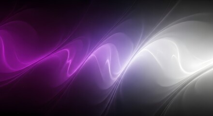Purple white abstract lines flow , creates a dynamic effect for video backdrop, cinematic trailer or modern branding.