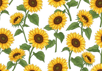 Sunflower Floral Background