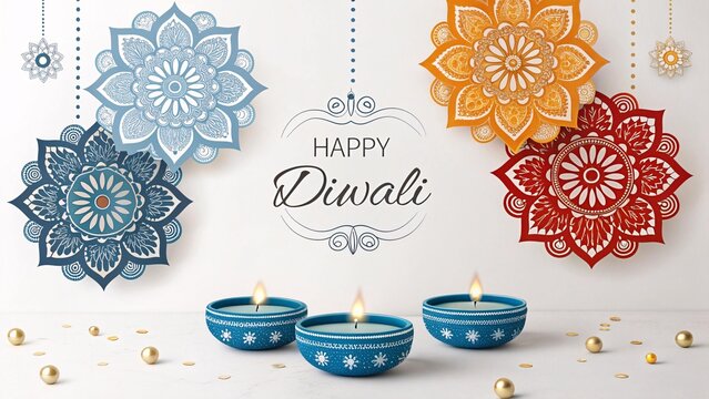 Happy Diwali 2025 &ndash; Festival of Lights with Rangoli and Diyas Decoration

Tags: