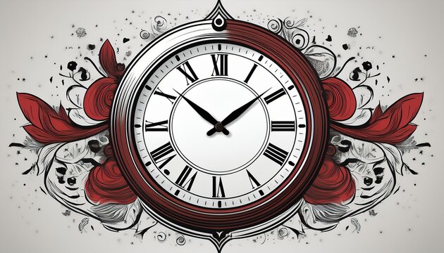 clock isolated on white