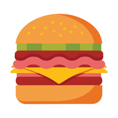 vector illustration of a burger