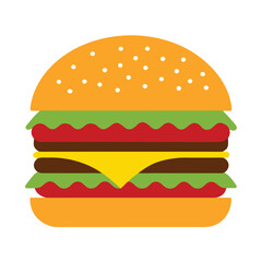 vector illustration of a hamburger