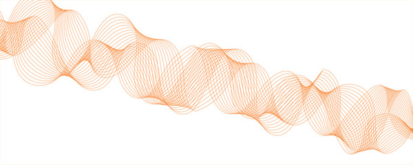 Abstract modern background with flowing wave lines in gradient shades of golden and aqua. smooth, curved,technology, data science, business wave line background. Curved wavy line smooth.