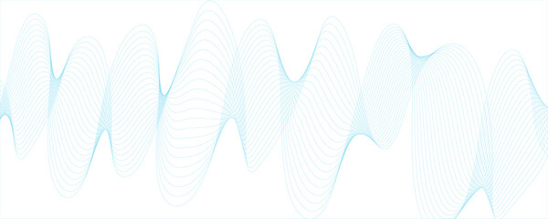 Abstract modern background with flowing wave lines in gradient shades of blue and aqua. smooth, curved,technology, data science, business wave line background. Curved wavy line smooth.