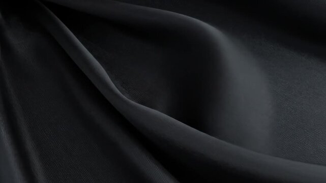 Elegant Dark Fabric Texture with Flowing Drapes and Subtle Lighting Smooth Surface Background for Backdrop Use Photography Adobe Stock