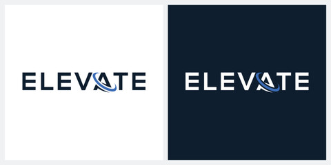 word mark elevate business consulting logo design inspiration