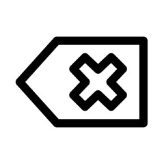 Fototapeta premium Backspace key with delete symbol representing removal or cancellation function