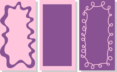 A set of flirty pink frames.