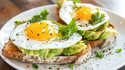 Fluffy Scrambled Egg Avocado Toast on Whole-Wheat Bread &ndash; Quick, Healthy Breakfast That&rsquo;s Ready in 10 Minutes for Busy Mornings