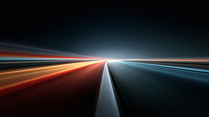 Background of Colorful Winding Tech Lines