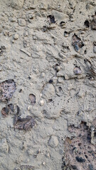 Concrete wall with rough stone texture