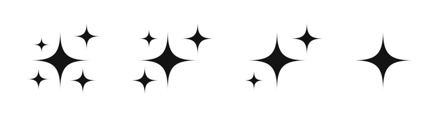 Sparkle star icon representing shine, cleanliness, and decoration, suitable for design elements, cleaning services, celebration graphics, user interfaces, and creative projects