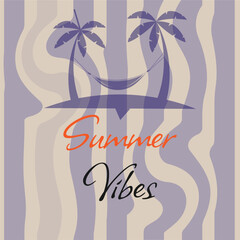 summer background with palm