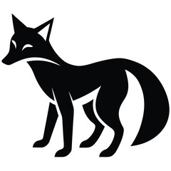 Obraz premium fox vector icon on white background