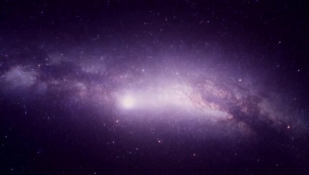 An infinite starfield moving in parallax with shining distant galaxies and realistic floating space dust. A dreamy and surreal cinematic HDR 4K space scene. Created with generative AI.